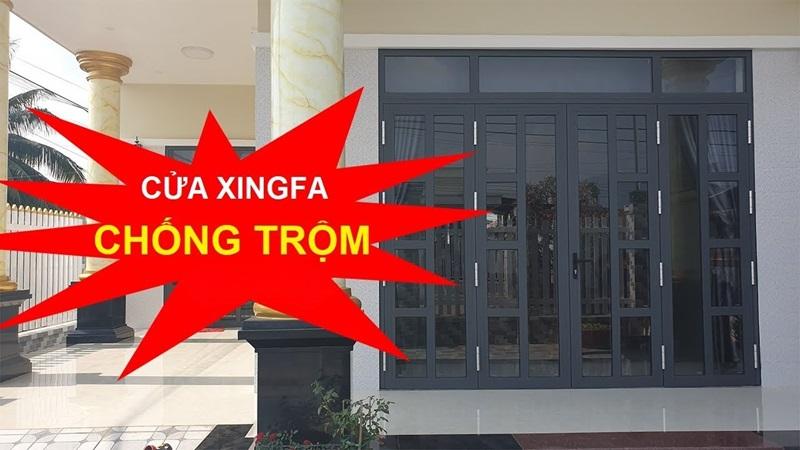 cửa nhôm xingfa chống trộm